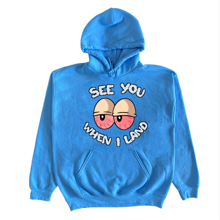 Stoned Eyes Carolina Blue Hoodie