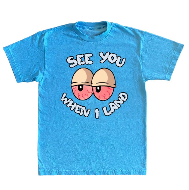 Stoned Eyes Carolina blue tee