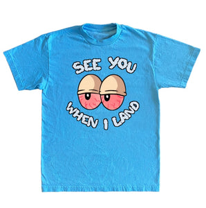 Stoned Eyes Carolina blue tee