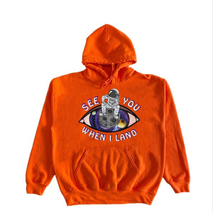 Orange Galaxy Eye Hoodie