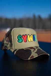 Green Camo Trucker Hat