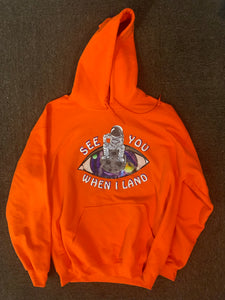 Orange Galaxy Eye Hoodie