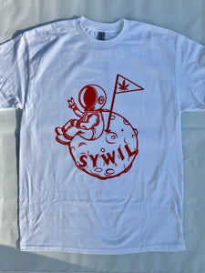 Wh/red MoonMan Tee