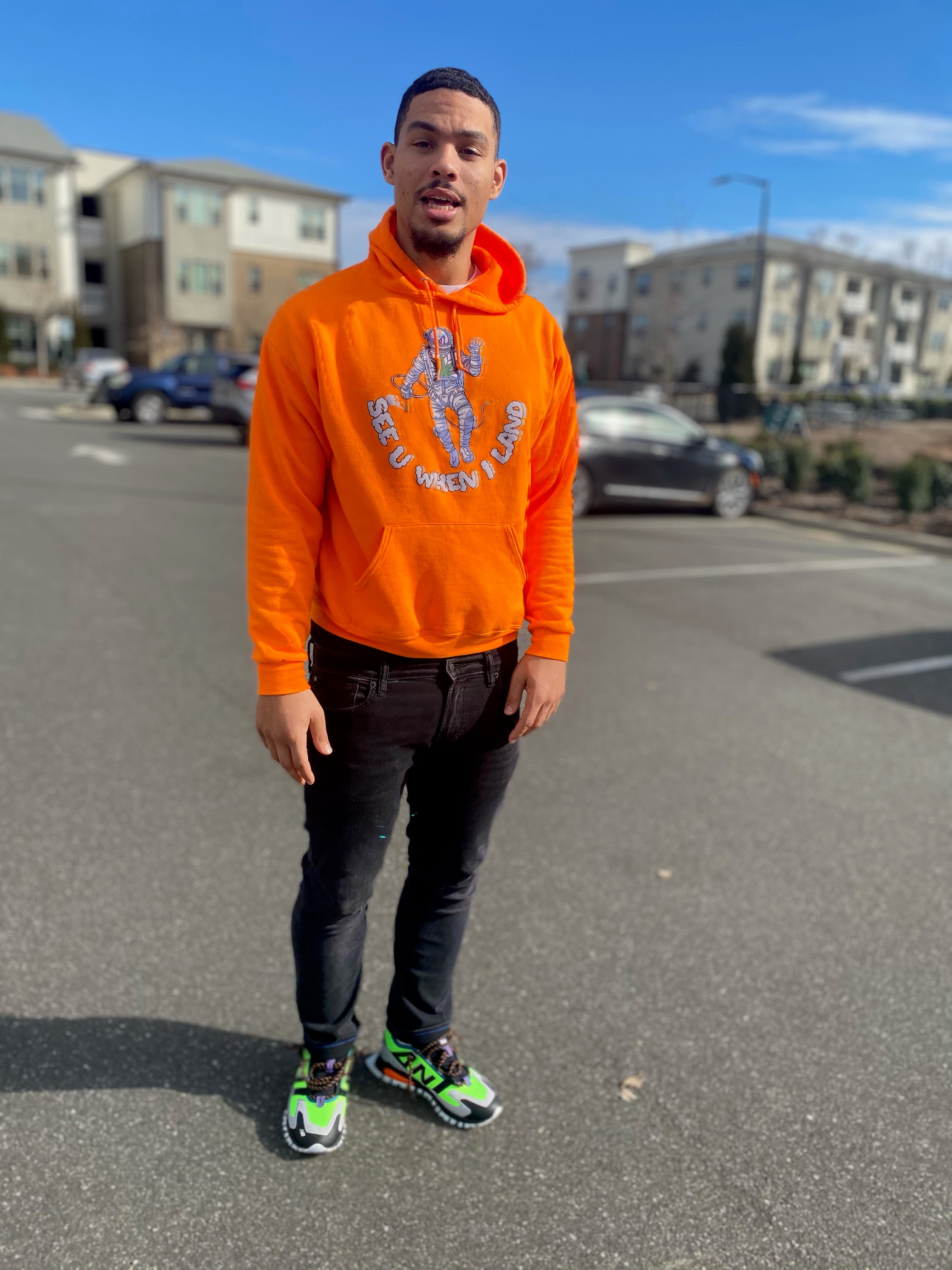 Orange Astronaut Hoodie