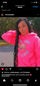 Pink Stoned Eyes Hoodie