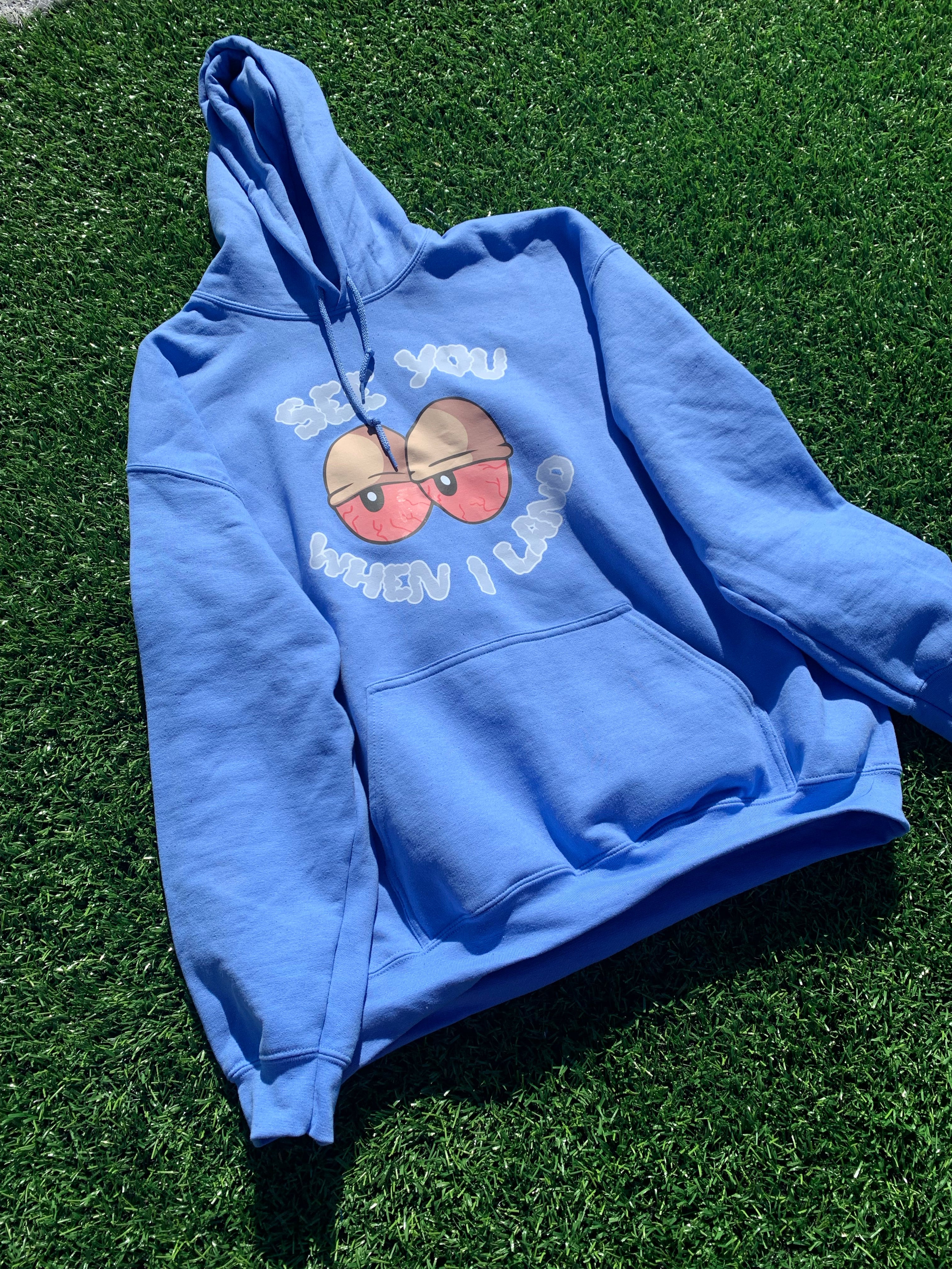 Stoned Eyes Carolina Blue Hoodie